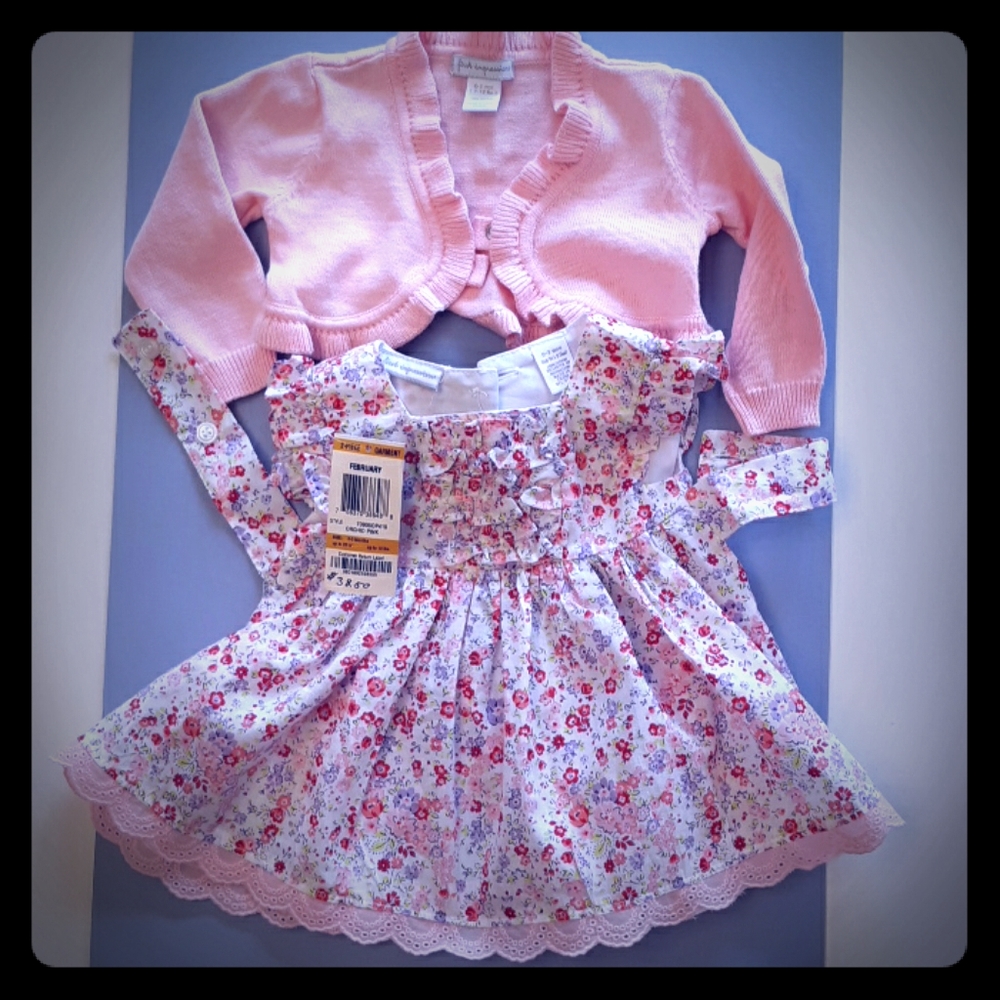 Dress with balero sweater.